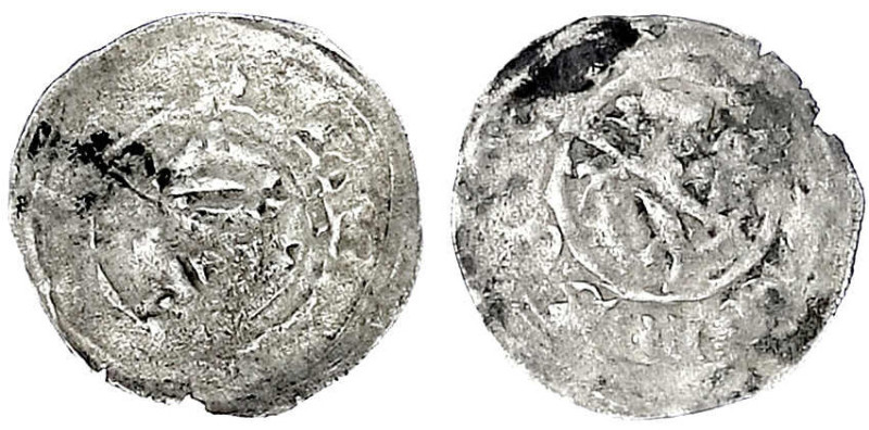 Bamberg, Bistum
Lambert von Brunn, 1373-1398
Pfennig o.J. Bischofskopf v.v./Lö...