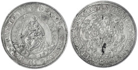 Bayern
Maximilian I., als Kurfürst, 1623-1651
Madonnentaler 1625. Jahreszahl in Kartusche unter dem Wappen. 28,77 g. fast vorzüglich, min. fleckig. ...
