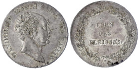 Bayern
Maximilian IV. (I.) Joseph, 1799-1806-1825
1/2 Schulpreistaler o.J. fast Stempelglanz, Prachtexemplar, feine Tönung Ex. Partin Bank Auktion 4...