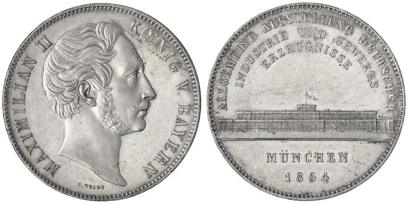 Bayern
Maximilian II. Joseph, 1848-1864
Geschichtsdoppeltaler 1854. Allgemeine...