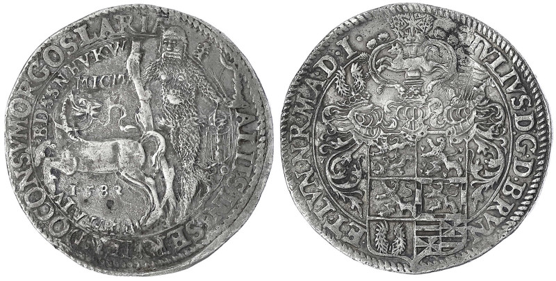 Braunschweig-Wolfenbüttel
Julius, 1568-1589
Brillentaler 1588, Goslar. sehr sc...