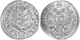Fugger-Babenhausen-Wellenburg
Georg IV., 1598-1643
2 Kreuzer (Halbbatzen) 1624, Augsburg. vorzüglich/Stempelglanz, selten in dieser Erhaltung. Kull ...