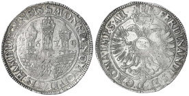 Hamburg-Stadt
Reichstaler 1620, mit Titel Ferdinands II. sehr schön/vorzüglich, Prägeschwäche. Gaedechens 388. Davenport. 5364.