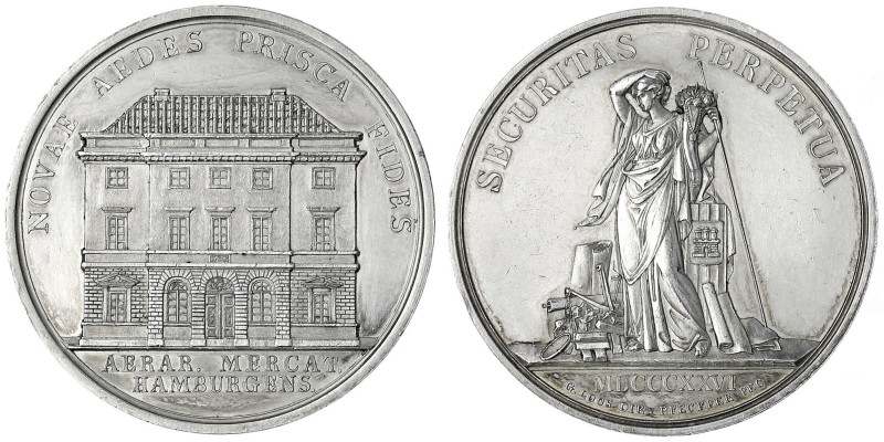 Hamburg-Stadt
Silberner Bankportugalöser 1826 v. Loos und Pfeuffer, auf das neu...