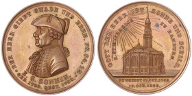 Hamburg-Stadt
Bronzemedaille von Lorenz 1862 auf die 100-Jahrfeier der Einweihung des Hamburger Michel und in Andenken an dessen Architekten E.G, Son...