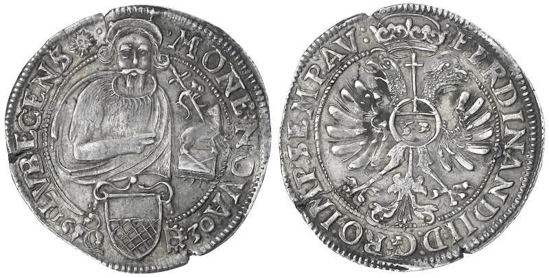 Lübeck-Stadt
Reichstaler zu 32 Schilling 1630. Mit Titel Ferdinand II. 28,88 g....