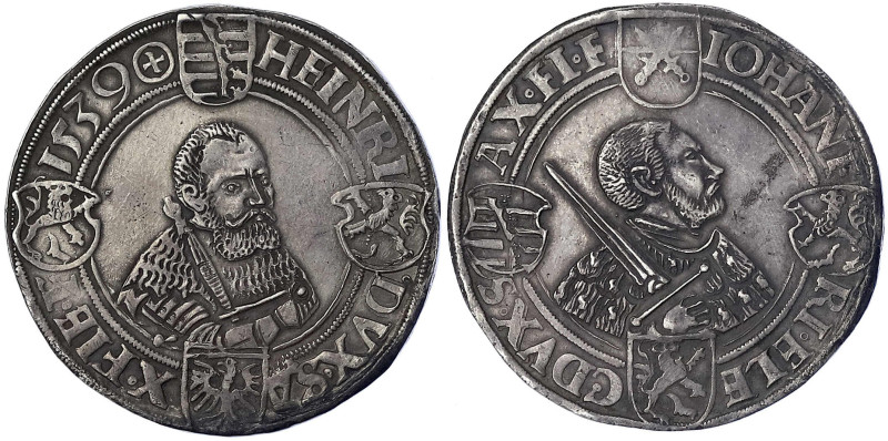 Sachsen-Kurfürstentum
Johann Friedrich und Heinrich, 1539-1541
Reichstaler 153...