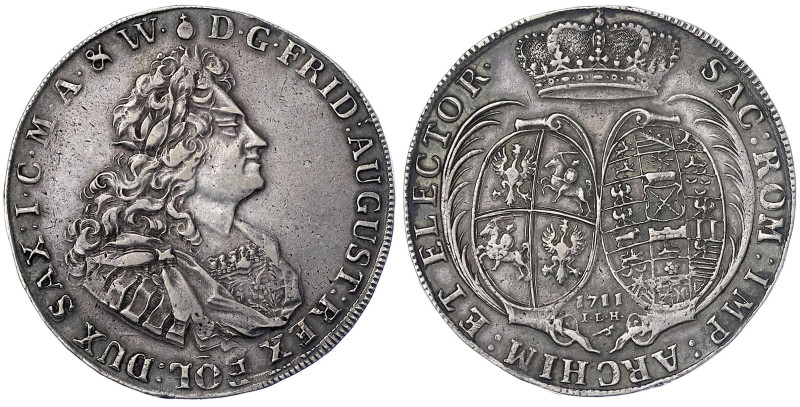 Sachsen-Albertinische Linie
Friedrich August I., 1694-1733
Reichstaler 1711 IL...