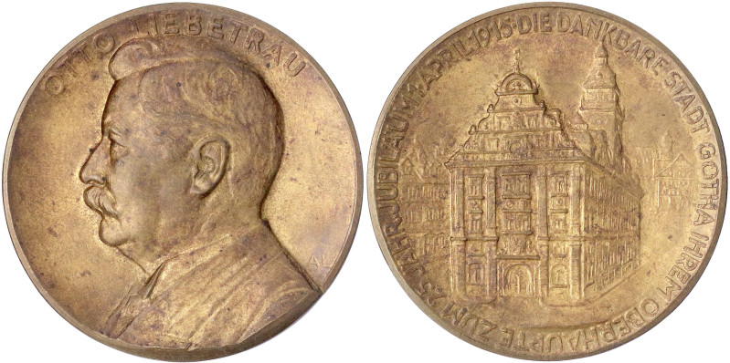 Sachsen-Gotha, Stadt
Bronzemedaille 1915 v. Adolf Lehnert, a.d. 25. Jubiläum de...