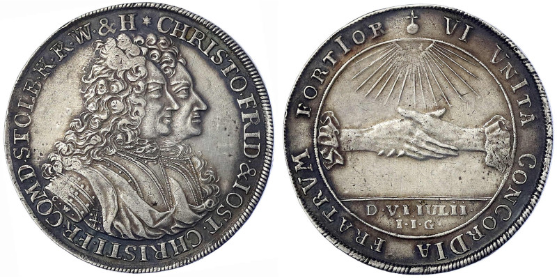 Stolberg-Stolberg
Christoph Friedrich und Jost Christian, 1704-1738
Reichstale...