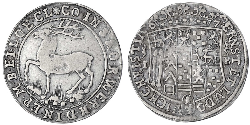 Stolberg-Wernigerode
Ernst und Ludwig Christian, 1672-1677
1/3 Taler 1673 IB, ...