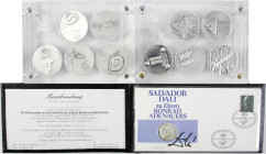 Medailleure
Dali, Salvador. 1904-1989. Spanischer Maler
Kollektion 10 verschiedene Silbermedaillen Salvador Dali "Die 10 Gebote", aufbewahrt in 2 Ac...