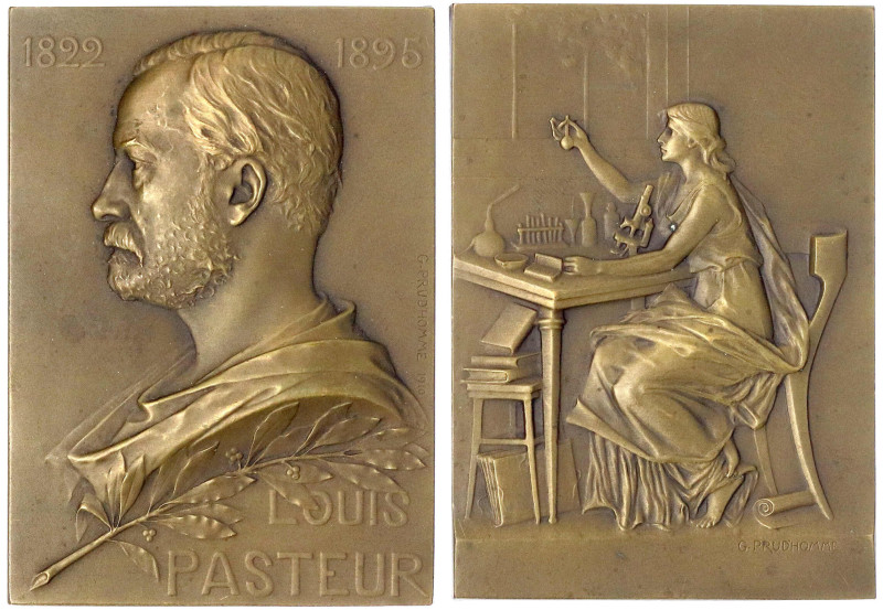 Medicina in Nummis
Personenmedaillen
Pasteur, Louis, 1822-1895
Bronzeplakette...