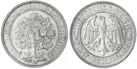 Kursmünzen
5 Reichsmark Eichbaum Silber 1927-1933
1929 A . vorzüglich/Stempelglanz. Jaeger 331.