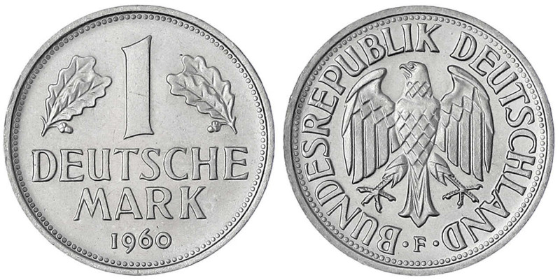 Kursmünzen
1 Deutsche Mark Kupfer/Nickel 1950-2001
1960 F. Auflage nach Winter...