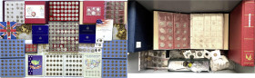 Sammlungen allgemein
Uriger Posten in großer Plastikbox mit Münzen aus aller Welt. Viel USA mit Silbergedenkdollars, Sammlungen 1/4 Dollars, Kanada m...