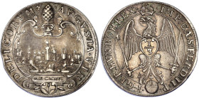 German States Augsburg 1/3 Taler 1626 MDCXXVI
KM# 37, N# 92357; Silver; Obv: Eagle over imperial orb holding sword and scepter, denomination on chest...