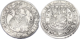 German States Brandenburg-Prussia Ort / 1/4 Taler 1624
KM# 86.7, Kopicki# 3917, N# 42424; Silver; Georg Wilhelm; Königsberg Mint; VF