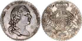 German States Hesse-Cassel 1 Taler 1766 FU
KM# 485, Dav. 2302, Schön# 125; Silver; Friedrich II; Cassel Mint; AUNC/UNC