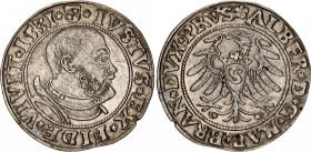 German States Prussia 1 Groschen 1531
Kopicki# 3788, N# 27572; Silver; Albrecht of Prussia; XF