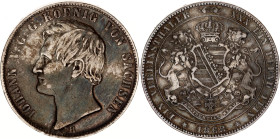 German States Saxony-Albertine 1 Taler 1868 B
KM# 1214, AKS# 137, J. 126, N# 24692; Silver; Johann I; "Vereinstaler"; XF