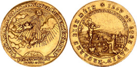German States Saxe-Coburg-Saalfeld 2 Ducat 1745 (ND)
KM# 31, N# 320015; Gold (.986) 3.42 g.; Death of Christian Ernst; XF-AUNC