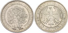 Germany - Weimar Republic 5 Reichsmark 1927 A
KM# 56, N# 15888; Silver; UNC