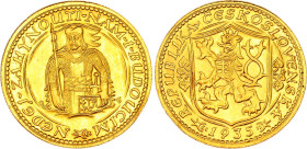Czechoslovakia 1 Dukat 1935
KM# 8, N# 19852; Gold 3.49 g.; UNC, with hairlines