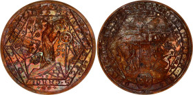 Czechoslovakia Copper 5 Dukat 1934
Probe in Copper 9.94 g.; Medal - Probe of 5 Ducats 1934 in Copper, Kremnitz. Reopening of the Kremnica Mines. St. ...