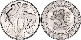 Czechoslovakia 100 Korun 1955 NGC MS 64
KM# 45, N# 20210; Silver; 10th Anniversary - Liberation from Germany