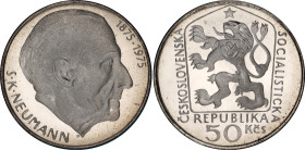Czechoslovakia 50 Korun 1975
KM# 83, N# 12639; Silver., Proof; Centennial - Birth of S. K. Neumann; Mintage 5000 pcs; In original sealed box