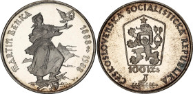 Czechoslovakia 100 Korun 1988
KM# 132, N# 20231; Silver., Proof; 100 Years - Birth of Martin Benka; Mintage 5000 pcs; In original sealed box