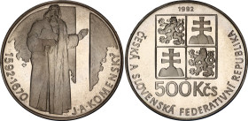 Czechoslovakia 500 Korun 1992
KM# 158, N# 16270; Silver., Proof; 400th Anniversary of Jan Ámos Komenský; Mintage 5000 pcs; In original sealed box
