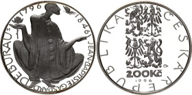 Czech Republic 200 Korun 1996
KM# 24, N# 30228; Silver., Proof; 200th Anniversary of the Birth of Jean-Baptiste Gaspard Deburau; Mintage 2000 only; I...