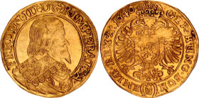 Bohemia 2 Ducat 1640
KM# 425; Gold 6.97 g.; Ferdinand III; XF-