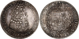 Austria 1 Taler 1701
KM# 1303.4, N# 78242; Silver; Leopold I; Hall Mint.; XF/AUNC