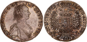 Austria 1 Taler 1763
KM# 1816, N# 33437; Silver; Maria Theresia; Mint Hall; UNC, Nice Toning