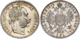 Austria 1 Florin 1879
KM# 2222, Schön# 149; N# 4726; Silver; Franz Joseph I; Mint luster; golden patina; AUNC.