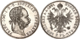 Austria 2 Florin 1891
KM# 2233, N# 33640; Silver; Franz Joseph I; UNC with hairlines