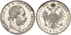 Austria 2 Florin 1891
KM# 2233, N# 33640; Silver; Franz Joseph I; AUNC with mint luster