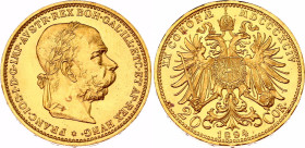 Austria 20 Corona 1894 NGC MS 63
KM# 2806, N# 14747; Gold 6.78 g.; Franz Joseph I; UNC