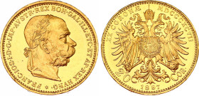 Austria 20 Corona 1897 NGC MS 63
KM# 2806, N# 14747; Gold 6.78 g.; Franz Joseph I; UNC