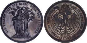 Austria Bronze 1 Taler 1868 Specimen Vienna Shooting Festival PCGS SP63
X# M8, Thun 461, Dav. 28; Bronze; Franz Joseph I; The Third German federal sh...