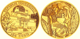 Austria 100 Euro 2004
KM# 3116, Fr# 940, N# 58149; Gold (.986) 16.23 g.; Viennese Art Nouveau - Seccession; Vienna Mint; Mintage 30'000; Proof