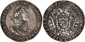 Hungary 1 Taler 1657 KB
KM# 107, Husz.1242, Dav.3198; Silver; Ferdinand III; XF