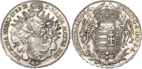 Hungary 1 Taler 1782 B
KM# 395, N# 33895; Silver; Joseph II; AU.