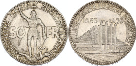 Belgium 50 Francs 1935 Original Box
KM# 107.1, LA# BFM-182, Schön# 70, N# 18914; Silver; Léopold III; Dutch text; Brussels World's Fair 1935; Brussel...