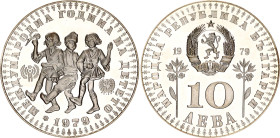 Bulgaria 10 Leva 1979
KM# 104, N# 19803; Silver; International Year of the Child; Sofia Mint; Mintage 16'906; Proof