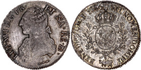 France 1 Ecu 1786
KM# 572; Dy# 1708; Dav. 1334; N# 16410; Silver; Louis XVI; Mint: Pau; AUNC, Toned, mint luster.