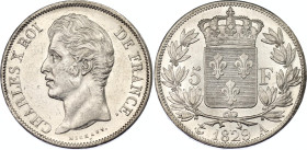 France 5 Francs 1829 A
KM# 728.1, N# 2111; Silver; Charles X; UNC